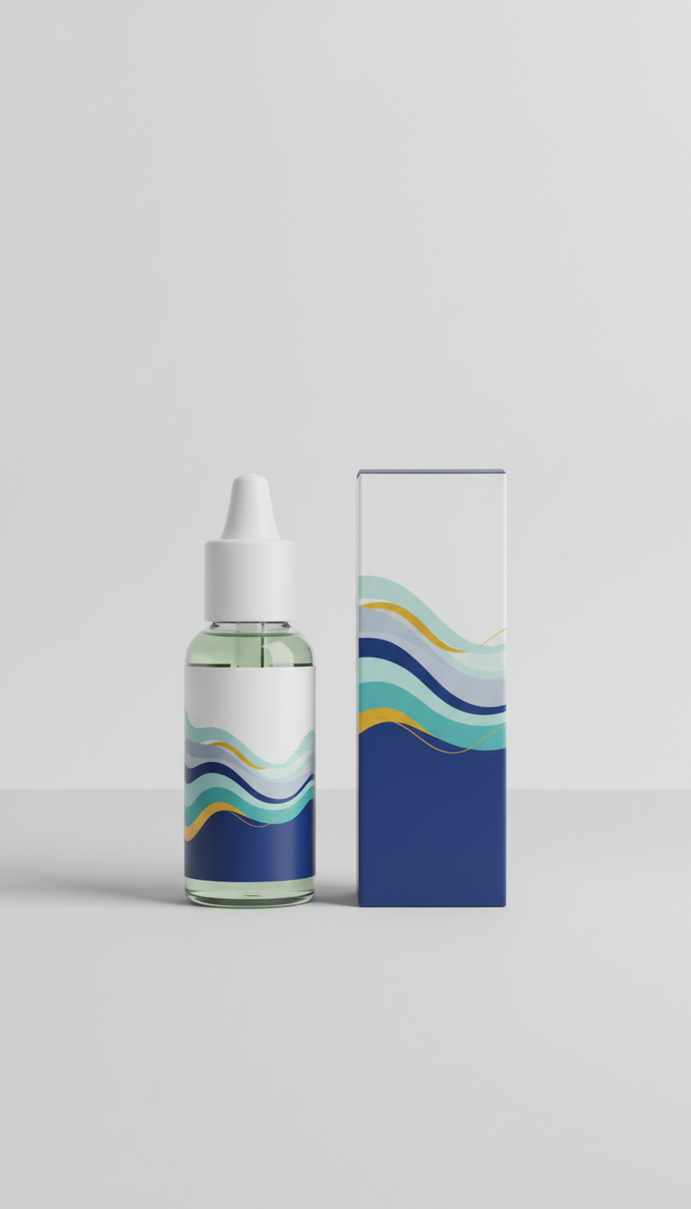 Pet ear care bottle and branded packaging